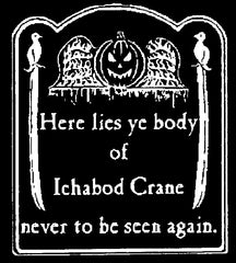 Ichabod Crane (white ink)   #GH102 WI