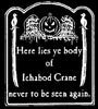 Ichabod Crane (white ink)   #GH102 WI